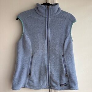 Patagonia Synchilla Light Blue Vest Size Medium